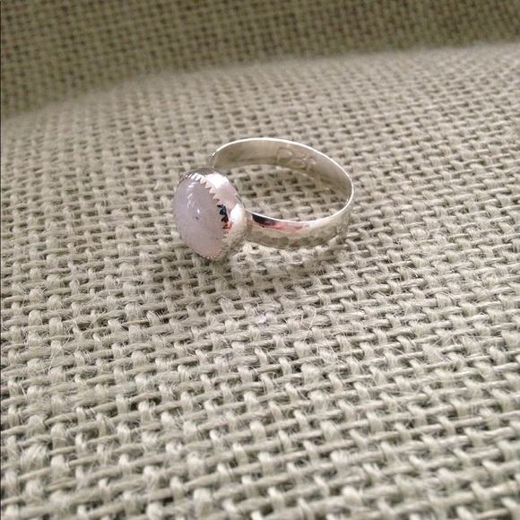 5Ct Rainbow Moonstone Ring Handmade - Picture 5 of 7